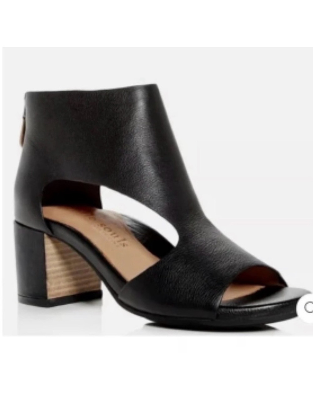 Kenneth Cole Gentle Souls Roan Genuine Leather Bootie Sandal Sz 8M